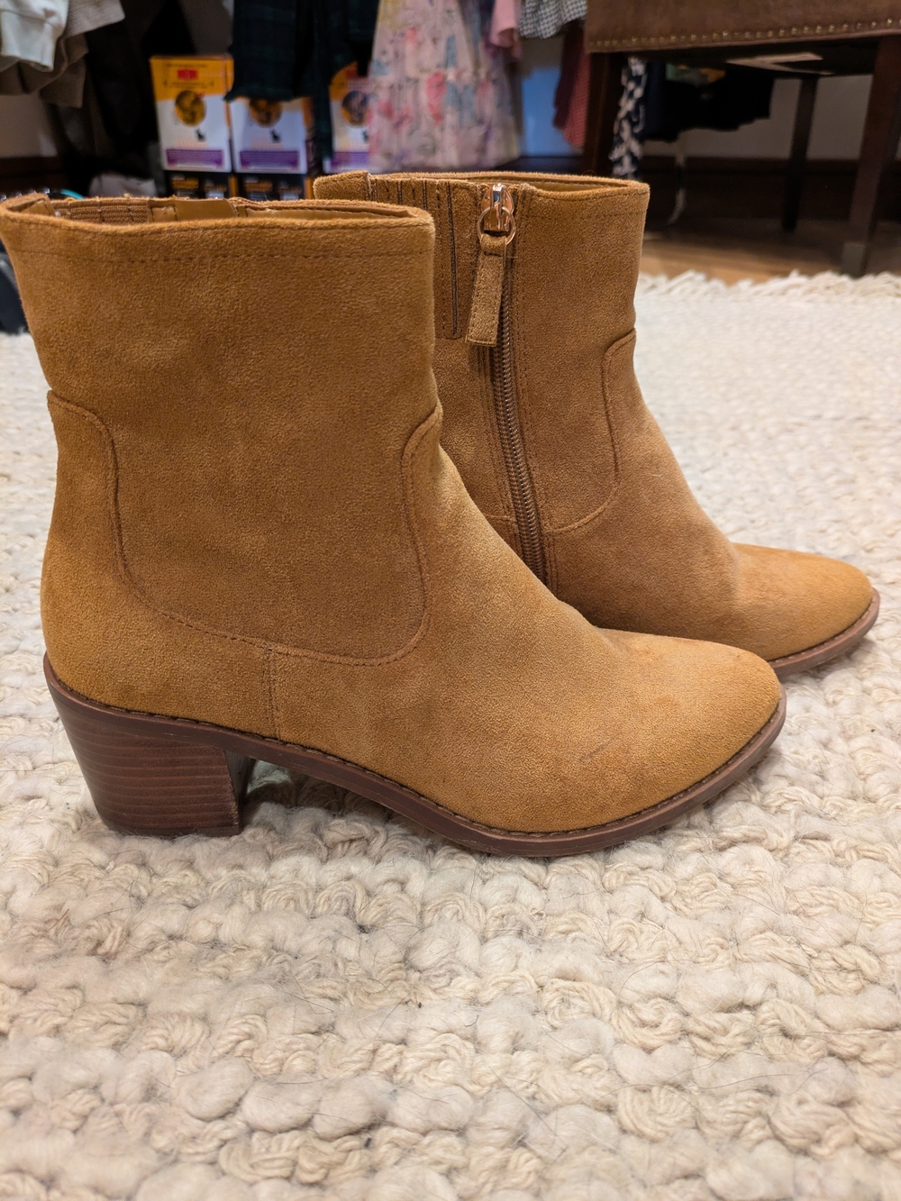 J Crew Women's Ankle Boots in Camel